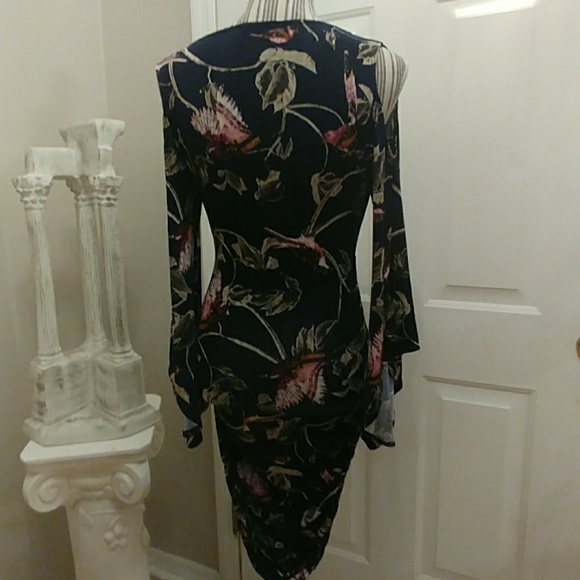 Venus Cold Shouldered Floral Dress - Picture 7 of 8